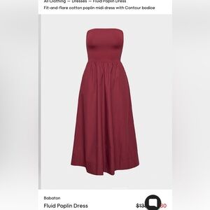 Aritzia Babaton Fluid Poplin Dress